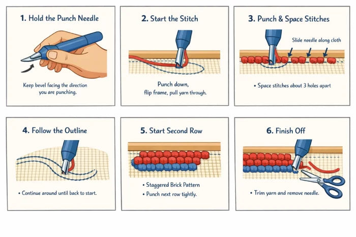 How to punch needle