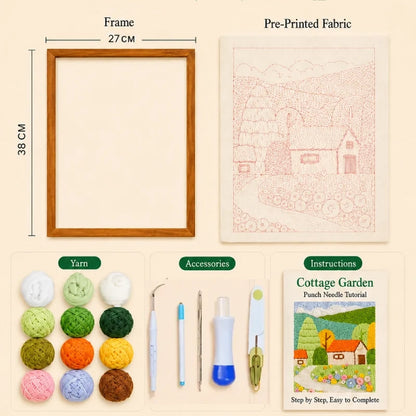 Sunny Cottage Punch Needle Kit