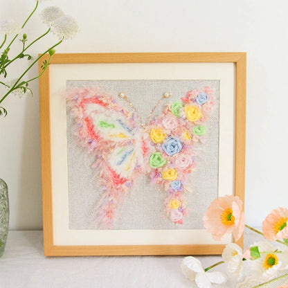 Floral Butterfly Punch Needle Kit