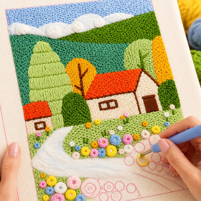 Sunny Cottage Punch Needle Kit