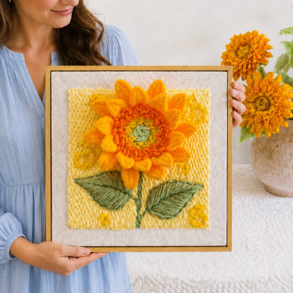 Sunflowers Punch Needle Kit