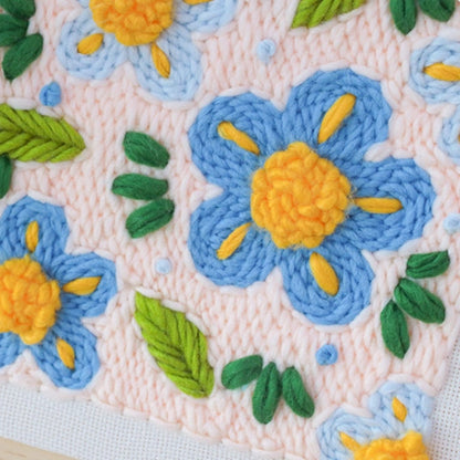 Blue Blossom Punch Needle Kit