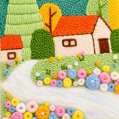 Sunny Cottage Punch Needle Kit