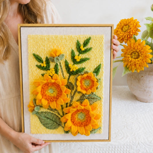 Sunflowers Punch Needle Kit
