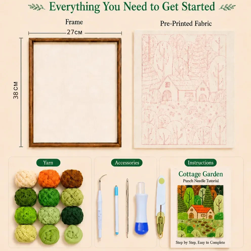 Cozy Cottage Punch Needle Kit