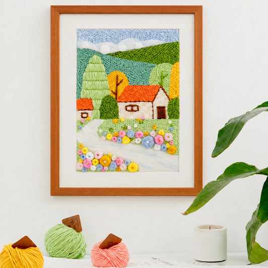Sunny Cottage Punch Needle Kit