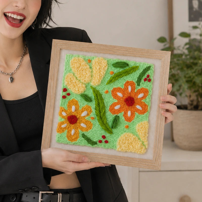 Orange Blossom Punch Needle Kit