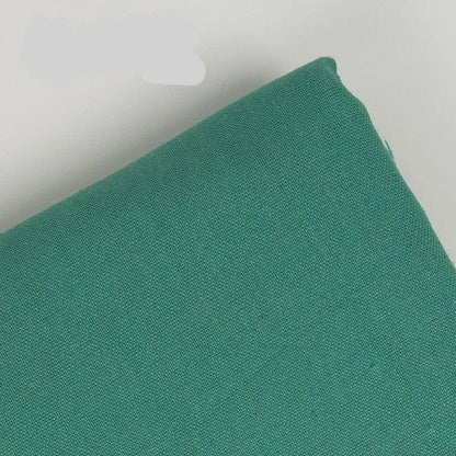 Teal green cotton linen embroidery fabric texture by Calivra Craft