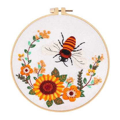 Embroidery Kit - Sunflower Bee
