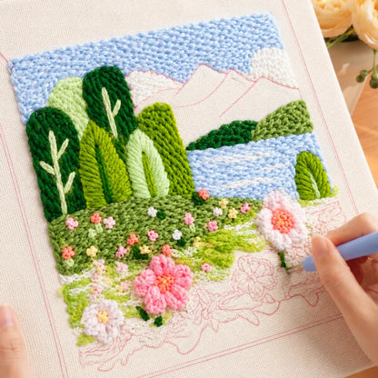 Lakeside Bloom Punch Needle Kit