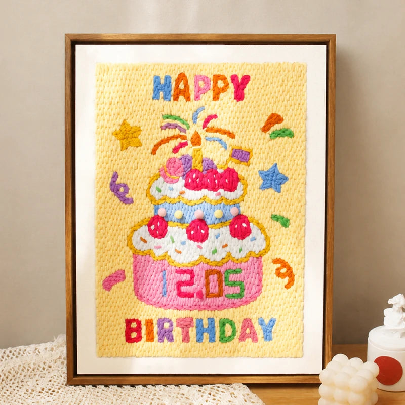 Birthday Cake Punch Needle Kit