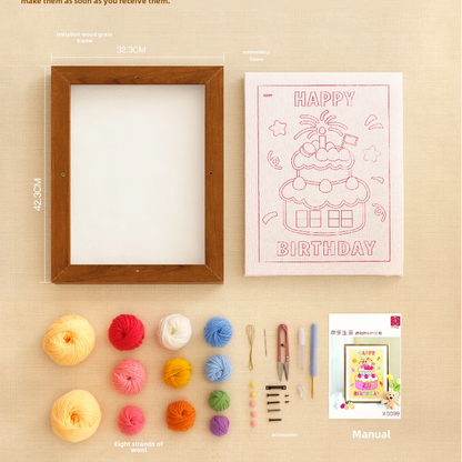 Birthday Cake Punch Needle Kit