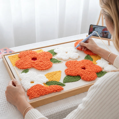 Bright Blossoms Punch Needle Kit