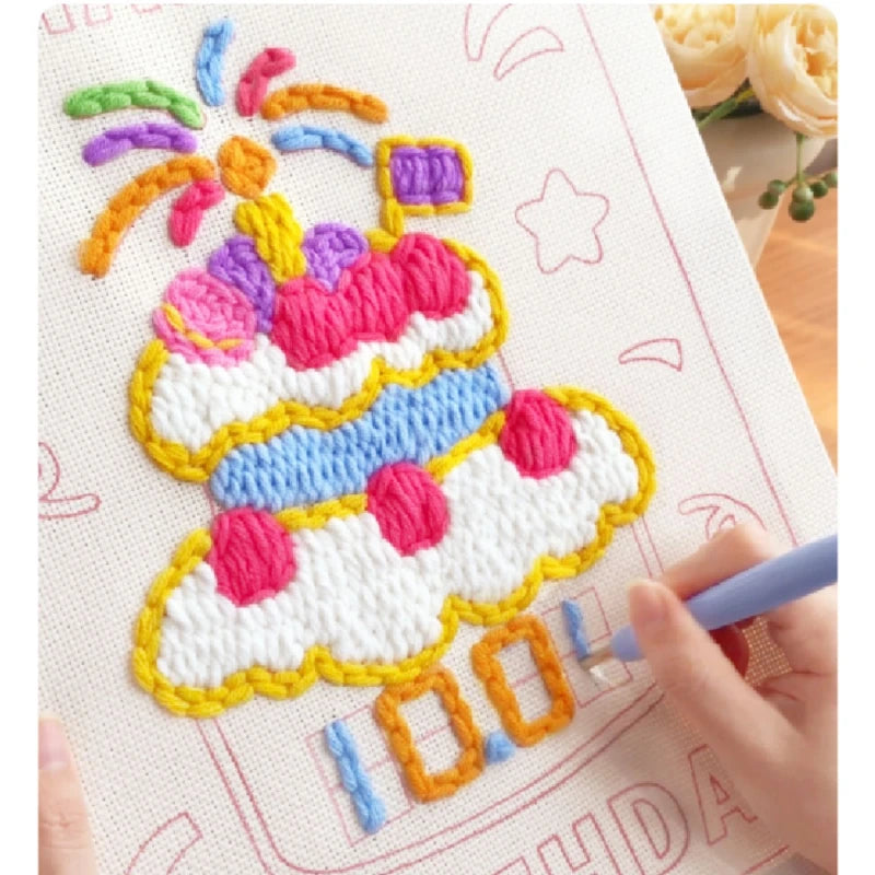 Birthday Cake Punch Needle Kit