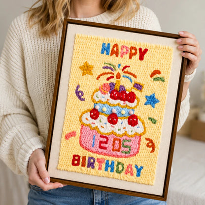 Birthday Cake Punch Needle Kit