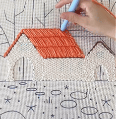Cozy Cottage Punch Needle Kit