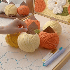 Bright Blossoms Punch Needle Kit