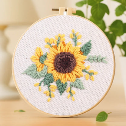 Inspired by the warmth of summer, this design captures the beauty and vitality of a blooming sunflower. With its golden petals and rich brown center, it radiates joy and optimism. Easy to stitch and full of life, it’s a perfect piece to brighten your home or workspace.