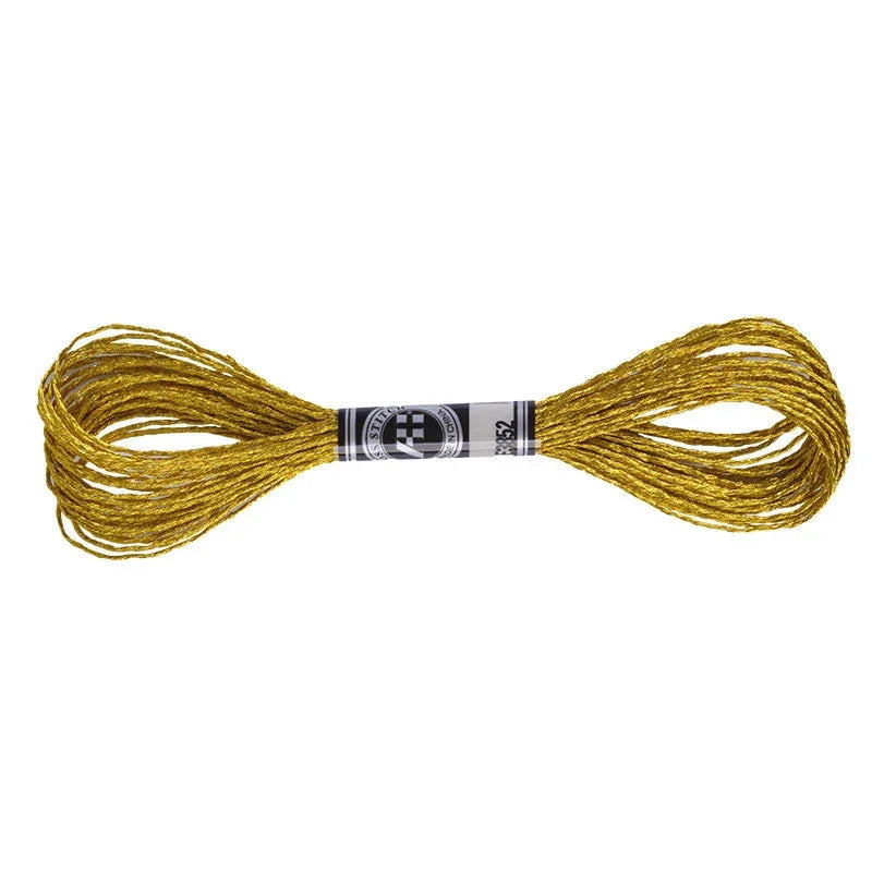 Metallic gold embroidery floss thread for crafting