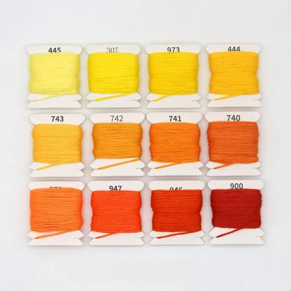 12-Color Gradient Embroidery Floss Set
