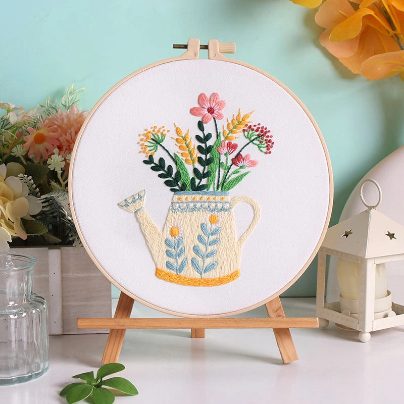 Sunny Garden brings the warmth of a cheerful morning into your home. A soft yellow watering can overflows with pink, red, and golden blooms — a joyful symbol of life, hope, and nature’s endless charm. Perfect for adding a touch of brightness and positivity to any space.