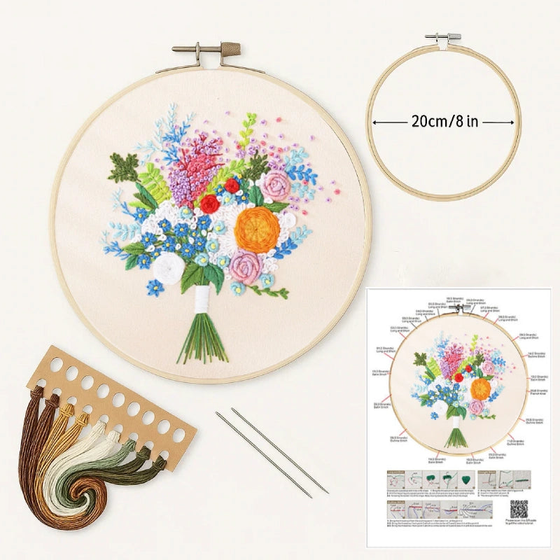 The Floral Embroidery Kit - Threads in Bloom