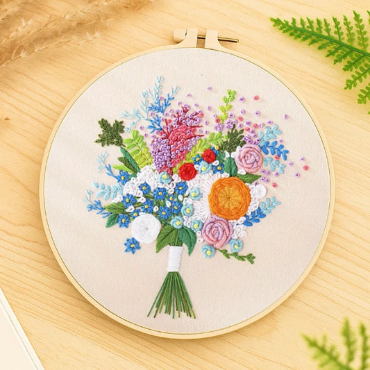 The Floral Embroidery Kit - Threads in Bloom
