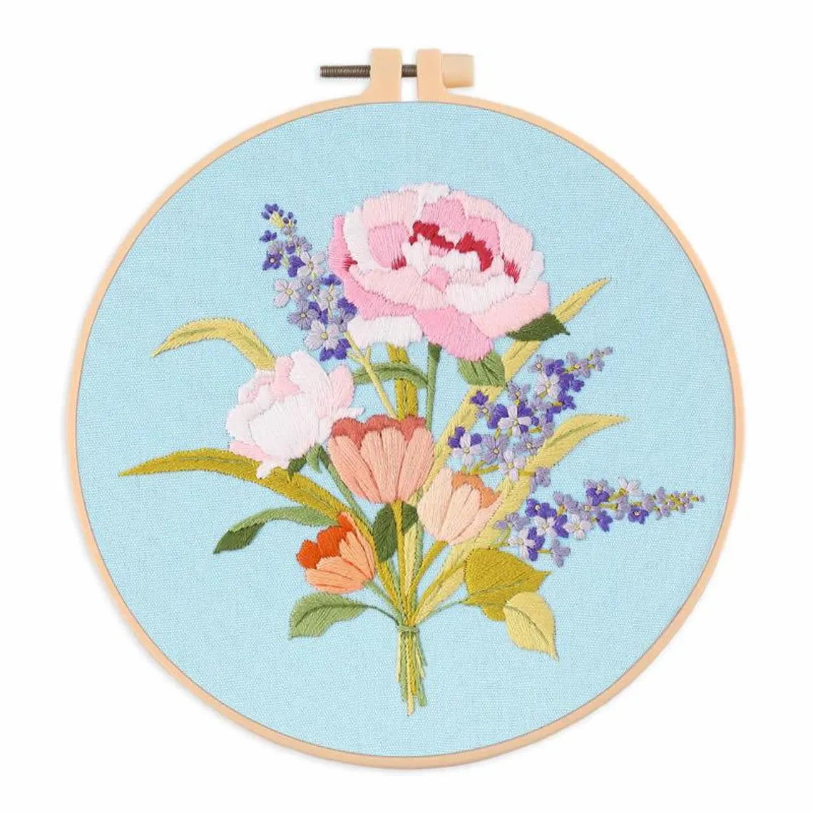 modern flower embroidery pattern for beginners