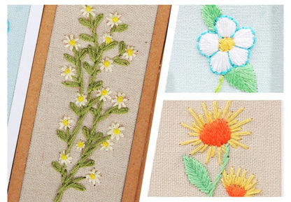 5-Piece Embroidered Bookmark Kit