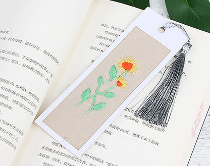 5-Piece Embroidered Bookmark Kit