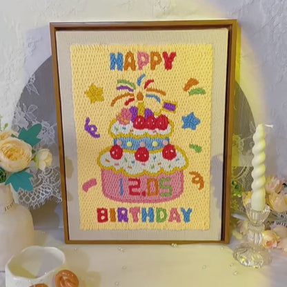 Birthday Cake Punch Needle Kit