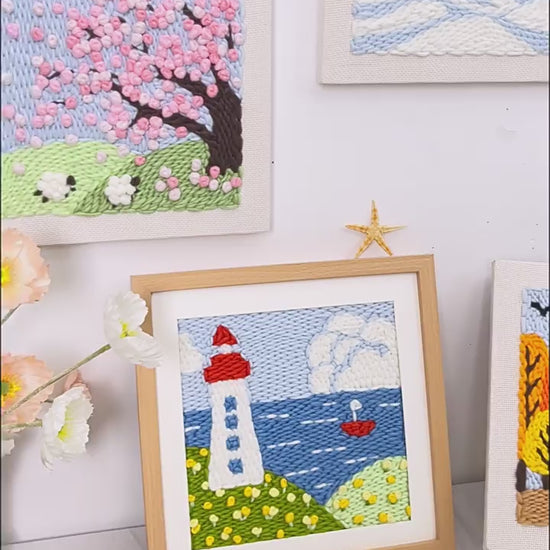 Photo Frame DIY Embroidery Material Kit